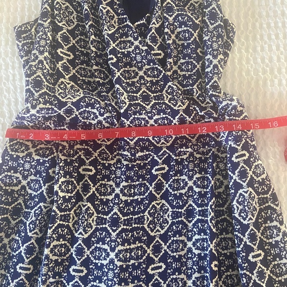 Blue Wide Leg Anthropologie Jumpsuit - Sz 6 - Picture 6 of 7